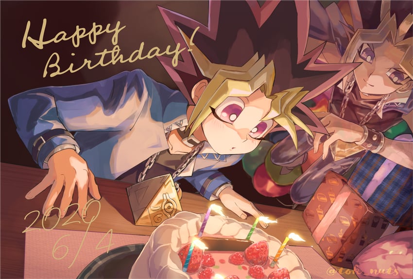muto yugi and yami yugi (yu-gi-oh! and 1 more) drawn by tok_nuts