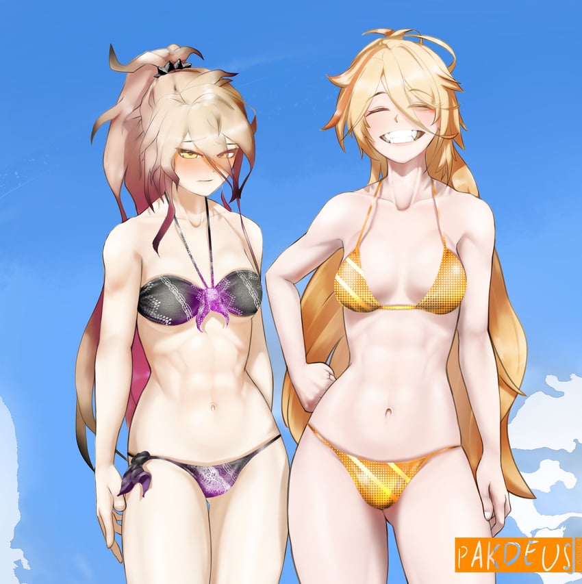 sol and inferno sol (girls' frontline and 1 more) drawn by pakdeus