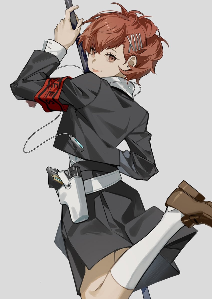 shiomi kotone (persona and 2 more) drawn by shiosakana