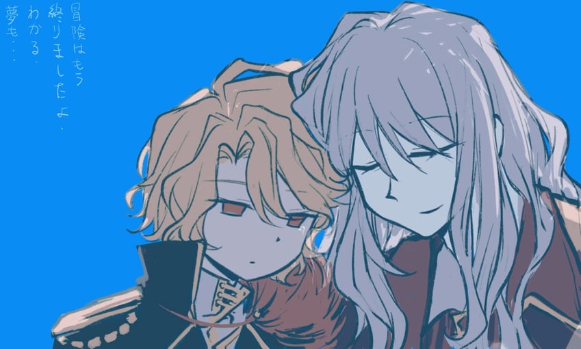 don quixote, sancho, and la manchaland's don quixote (project moon and 1 more) drawn by bakupaku