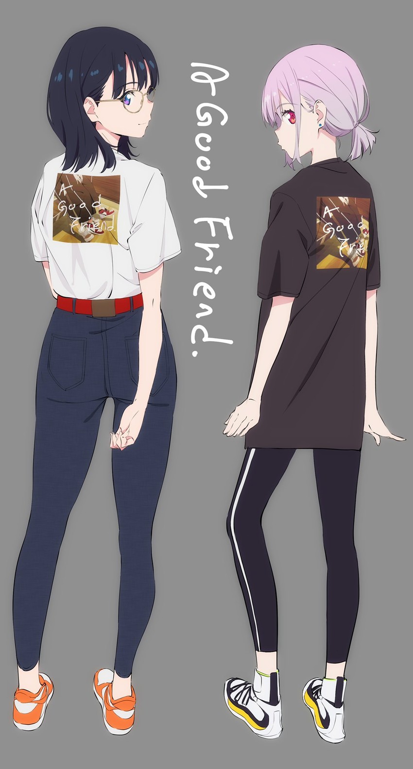 takarada rikka and shinjou akane (gridman universe and 1 more) drawn by saitou_kengo