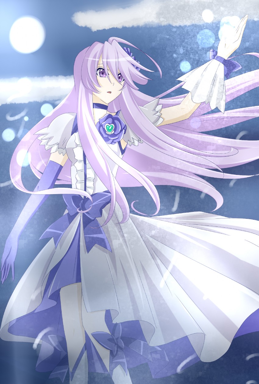 tsukikage yuri and cure moonlight (precure and 1 more) drawn by kurose_nao