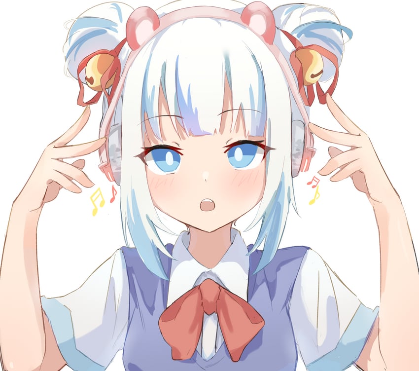 gawr gura (hololive and 1 more) drawn by wep16night