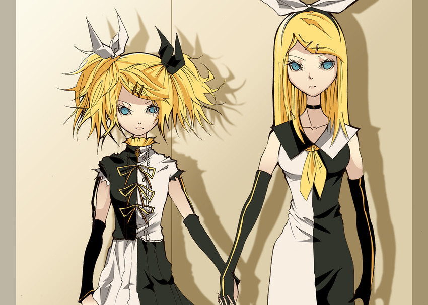 kagamine rin (vocaloid and 1 more) drawn by bridget00747