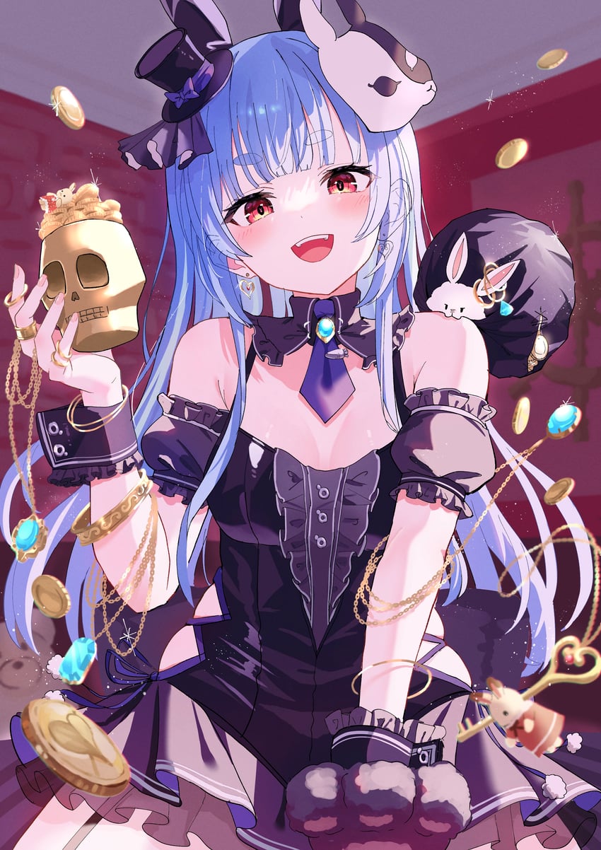 usada pekora and don-chan (hololive) drawn by mei_am0