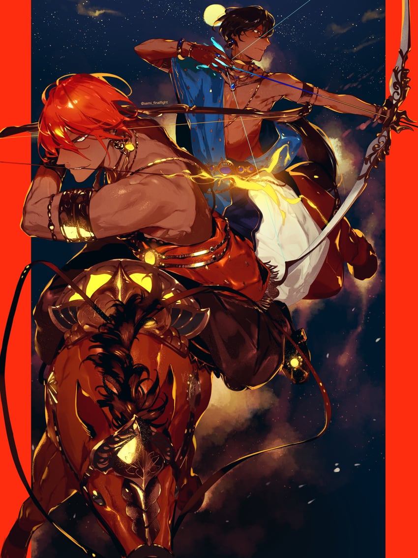 arjuna and ashwatthama (fate and 1 more) drawn by semi_(p-poco)