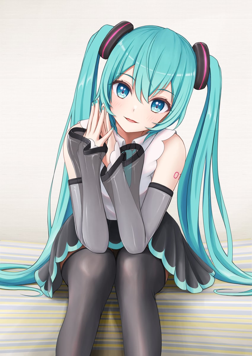 hatsune miku (vocaloid and 1 more) drawn by nekoinu_bamboo