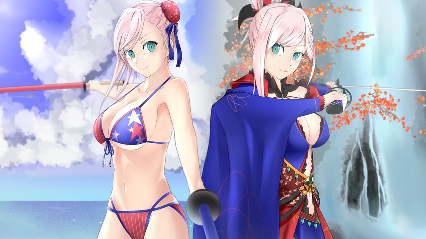 miyamoto musashi (fate and 1 more) drawn by winered