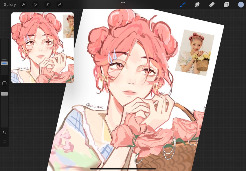 oosawa aya and chuu (real life and 1 more) drawn by mitsuayacanon