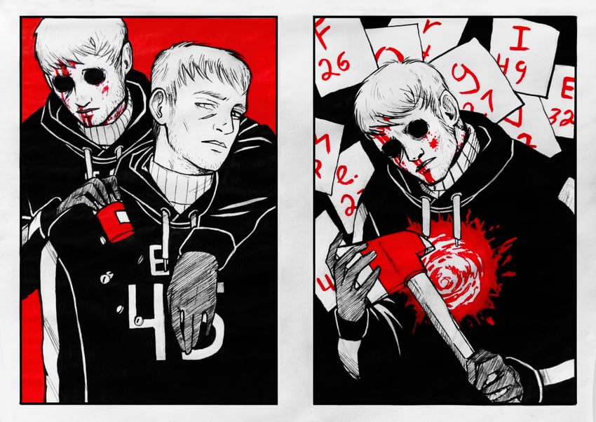 david leatherhoff and the addiction (afraid of monsters) drawn by cellar_art