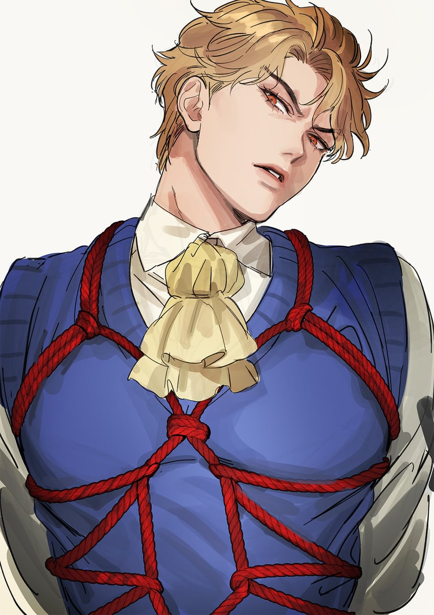 dio brando (jojo no kimyou na bouken and 1 more) drawn by bustersiri