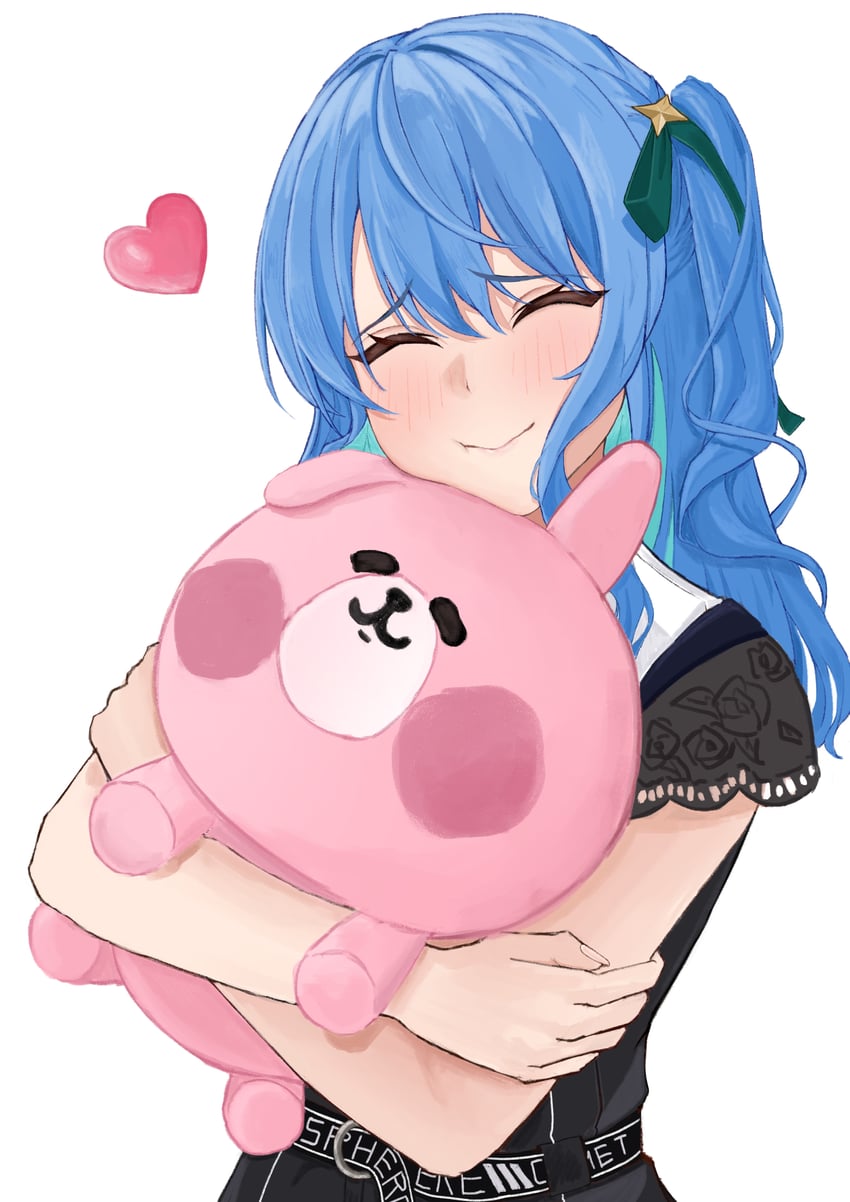 hoshimachi suisei and usagi (hololive and 1 more) drawn by hashina