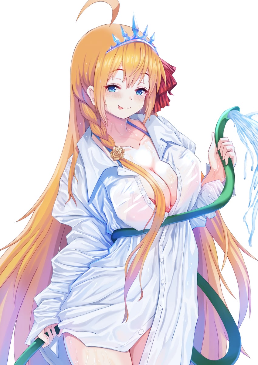 hanako and pecorine (blue archive and 1 more) drawn by rabenga