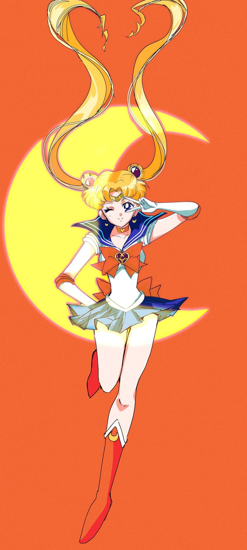 tsukino usagi and sailor moon (bishoujo senshi sailor moon and 1 more) drawn by munya_chuu