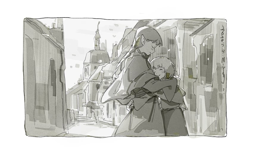 marcille donato and falin touden (dungeon meshi) drawn by sanyang003
