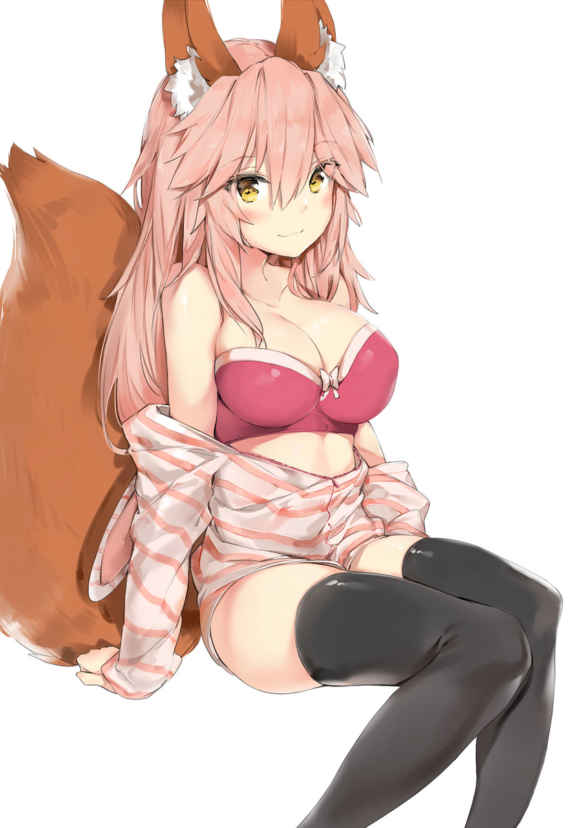 tamamo and tamamo no mae (fate and 2 more) drawn by silver_(chenwen)