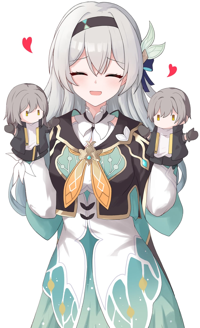 trailblazer, firefly, stelle, and caelus (honkai and 1 more) drawn by hayumi_(hayumi03)