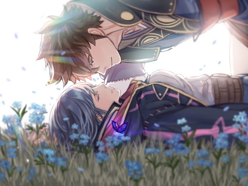 female robin and lon'qu (fire emblem and 1 more) drawn by krazehkai
