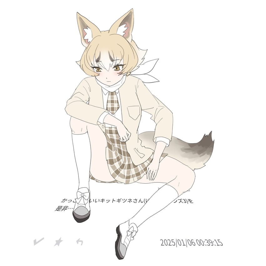 kit fox (kemono friends) drawn by chicha_(chi_cha_rigbo)