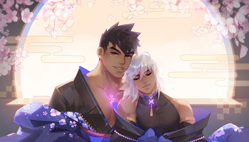jin and malos (xenoblade chronicles and 2 more) drawn by qvoro
