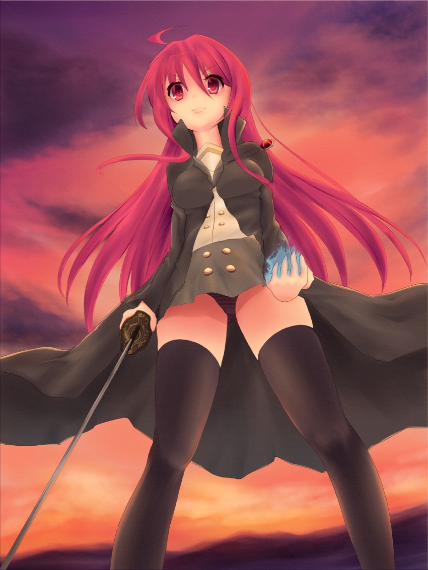 shana and alastor (shakugan no shana) drawn by mokkei