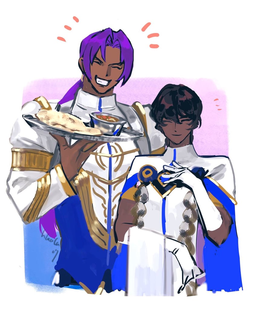 arjuna and bhima (fate and 1 more) drawn by hka_kr07