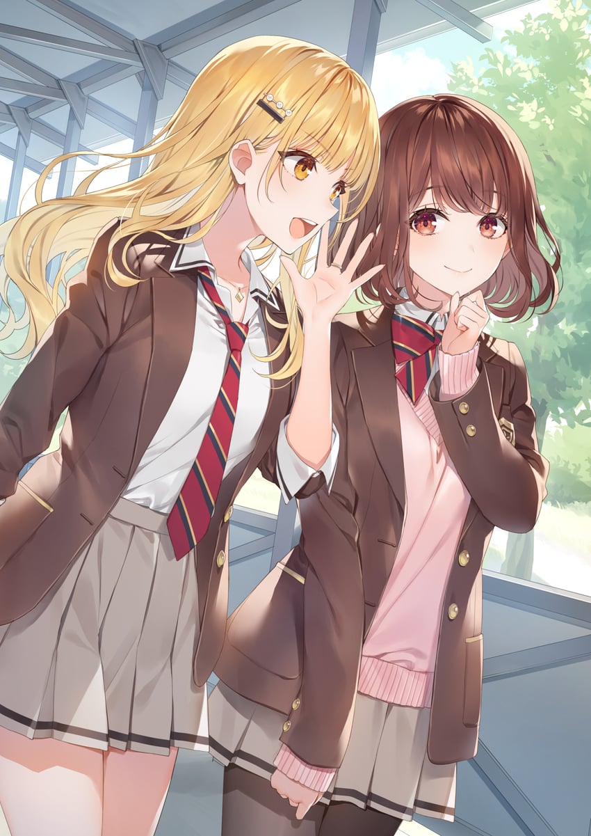 kiwada hiroto and ayase aya (ano ko wa kawaii otoko no ko) drawn by mmu