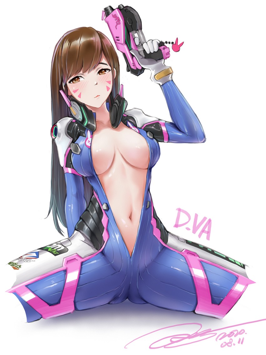 d.va (overwatch and 1 more) drawn by janload1ng