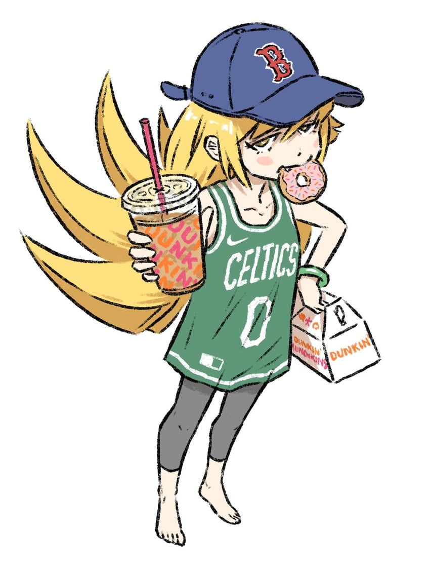 oshino shinobu and jayson tatum (monogatari and 4 more) drawn by truffleduster
