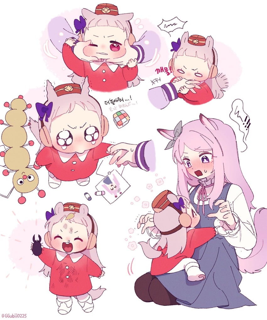 gold ship and mejiro mcqueen (umamusume and 1 more) drawn by ggubii0225