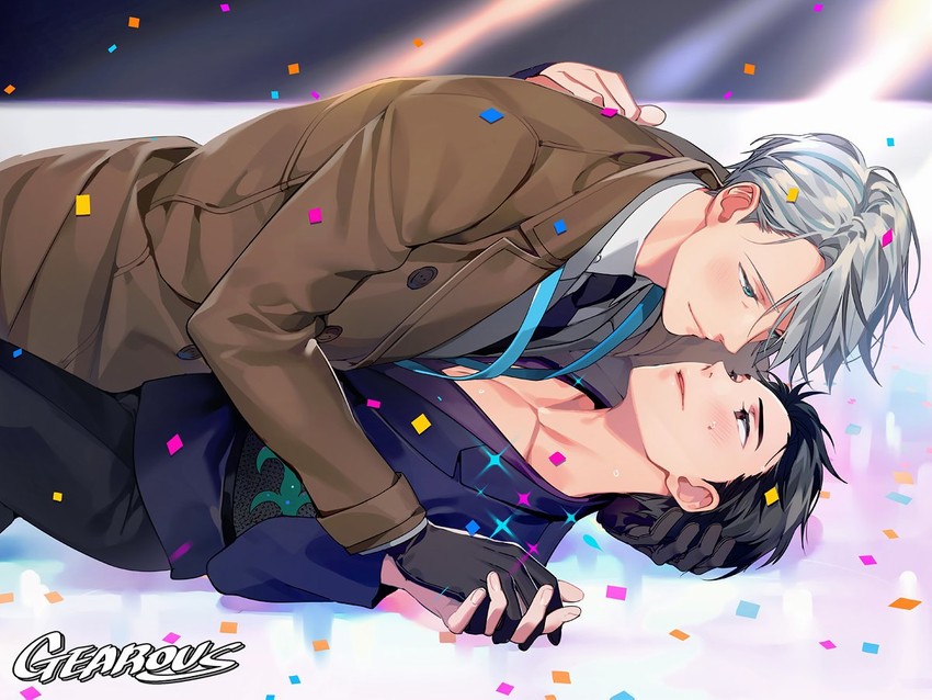 katsuki yuuri and viktor nikiforov (yuri!!! on ice) drawn by gearous