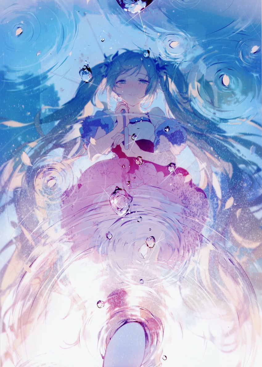 hatsune miku (vocaloid and 1 more) drawn by rella