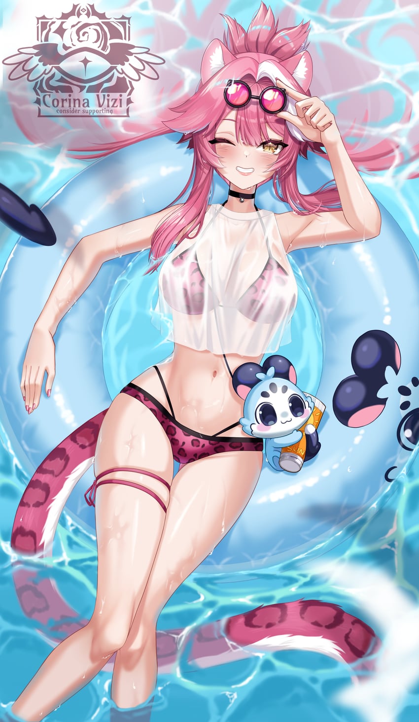 raora panthera and chattino (hololive and 1 more) drawn by corina_vi
