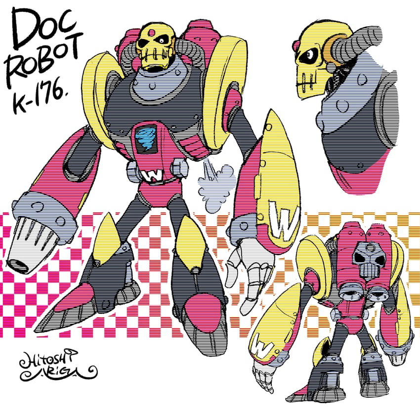 doc robot (mega man and 2 more) drawn by ariga_hitoshi
