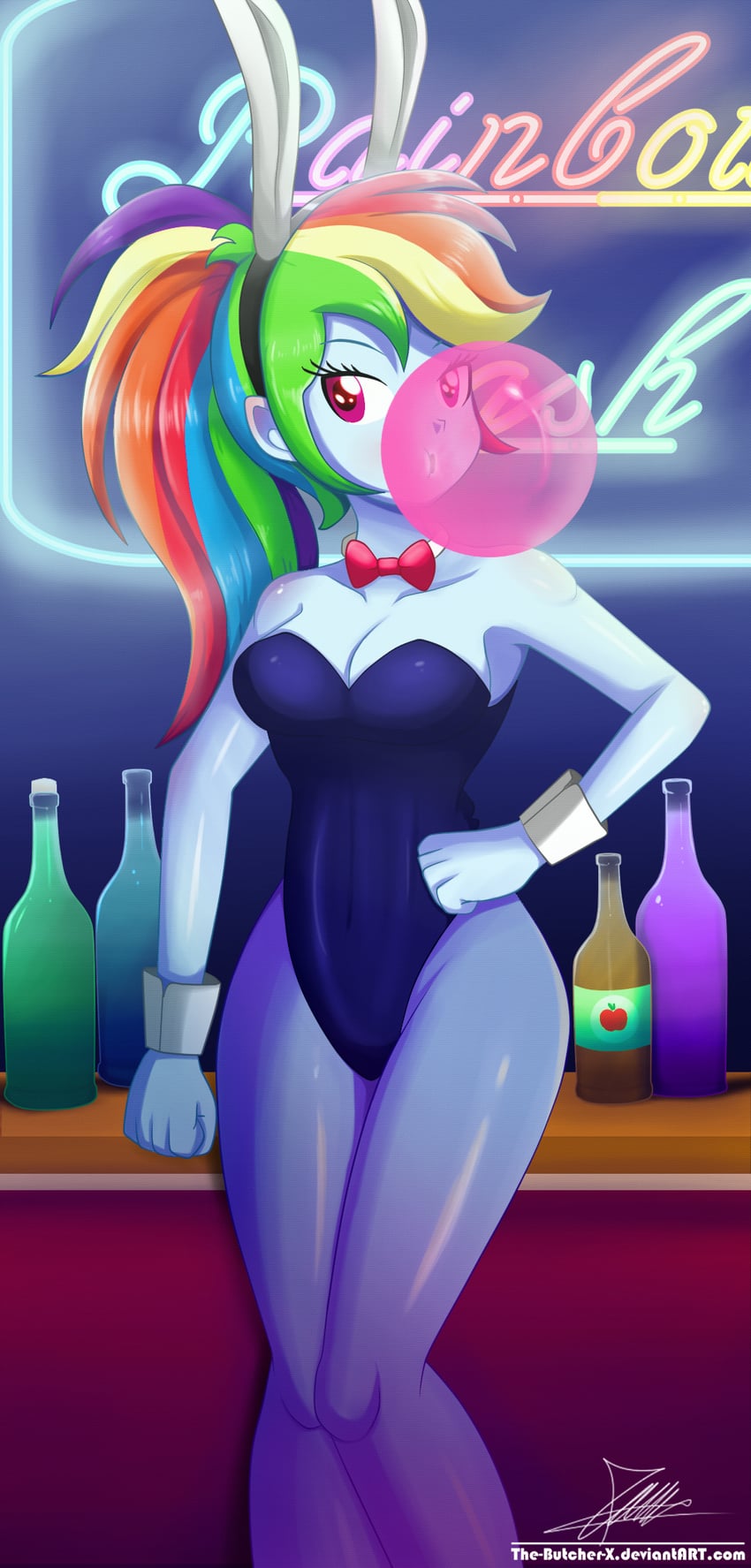 rainbow dash (my little pony and 2 more) drawn by the-butcher-x
