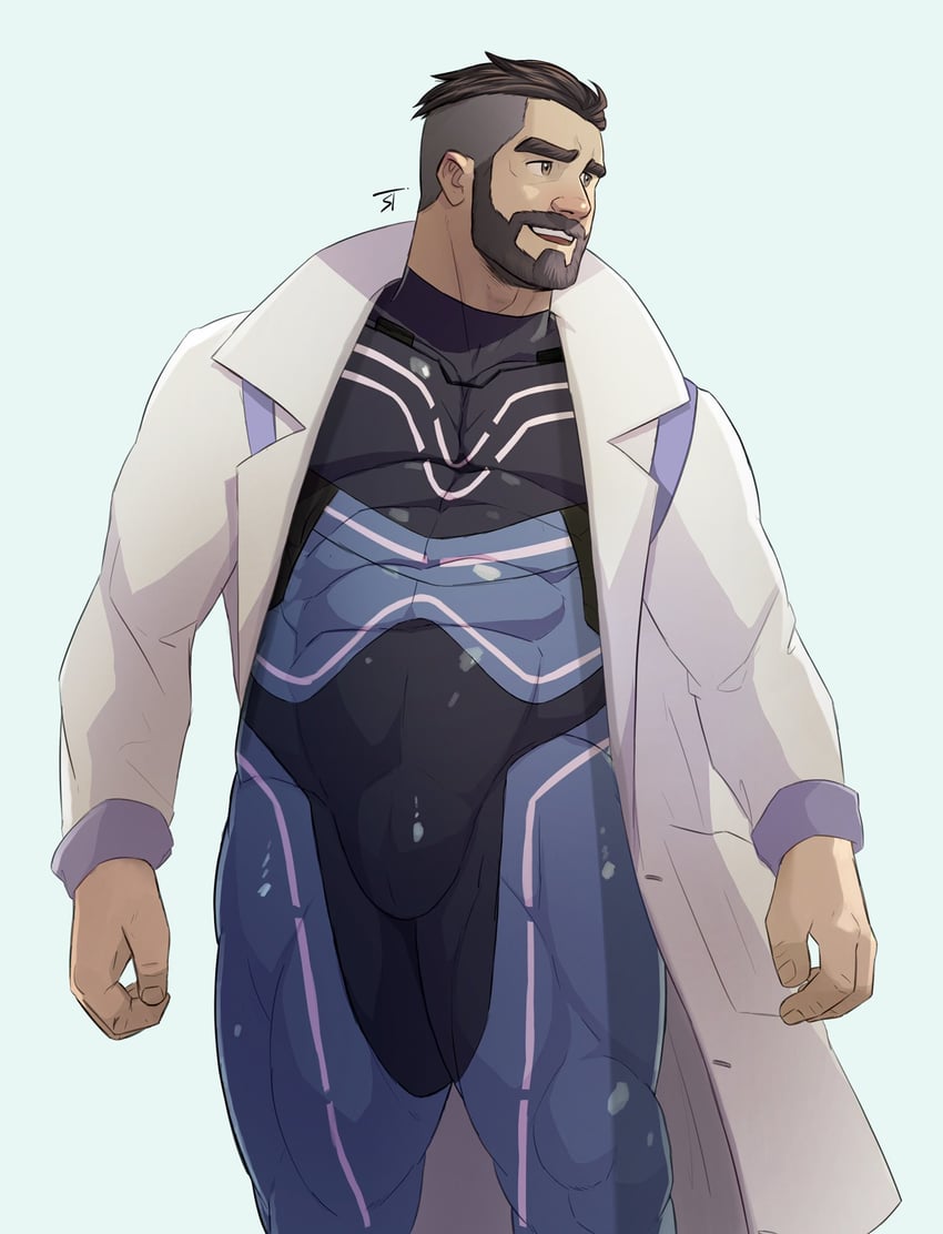 professor turo (pokemon and 1 more) drawn by jojiart