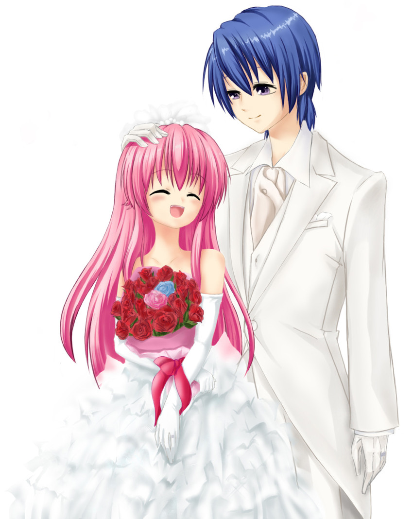 yui and hinata hideki (angel beats!) drawn by yoshikawa_(negiral)