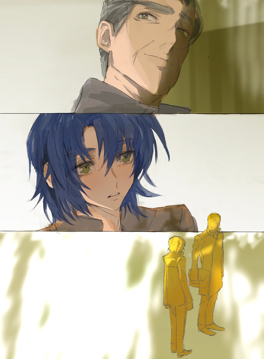 athrun zala and patrick zala (gundam and 1 more) drawn by she_(morianosu)
