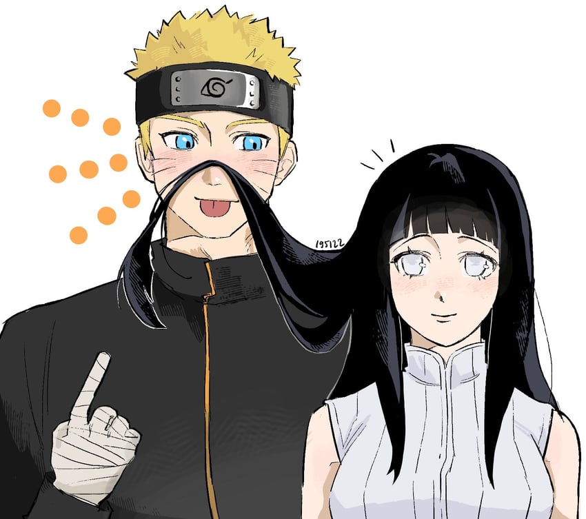 uzumaki naruto and hyuuga hinata (naruto and 1 more) drawn by ns195122