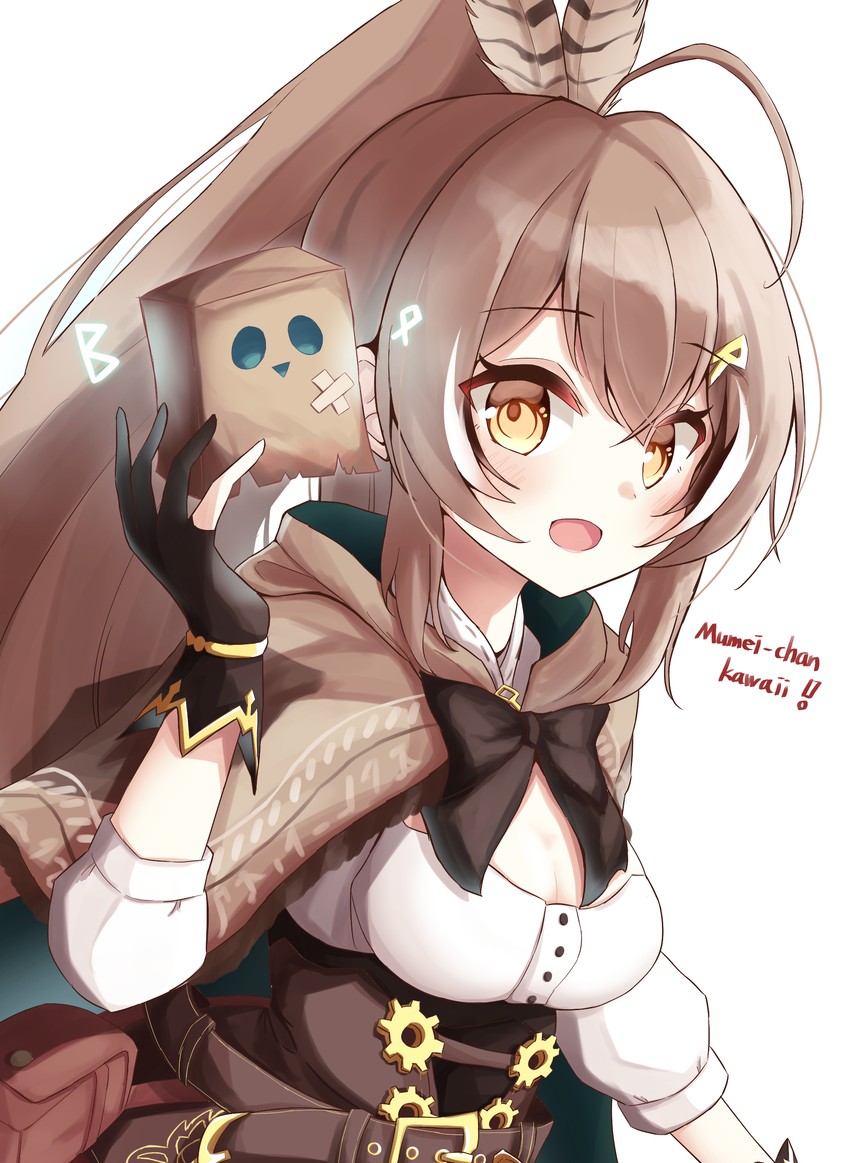 nanashi mumei and friend (hololive and 1 more) drawn by batarop