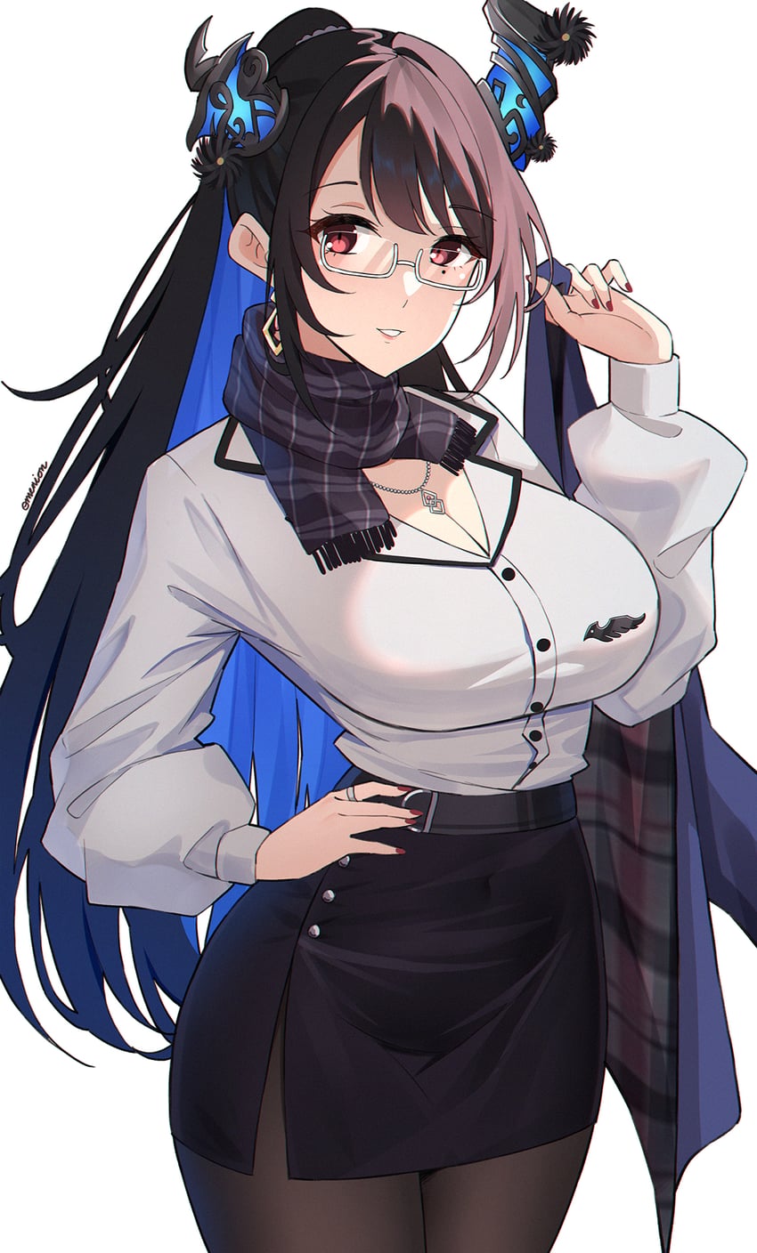 nerissa ravencroft (hololive and 1 more) drawn by omenion