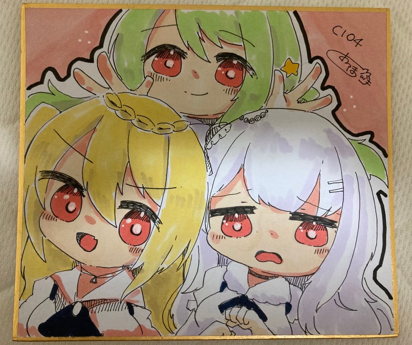 cygnet, crescent, and comet (azur lane) drawn by oppogatoreta
