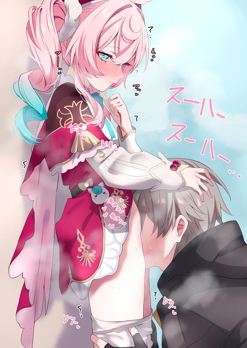 trailblazer, caelus, and hyacine (honkai and 1 more) drawn by tonomiya68