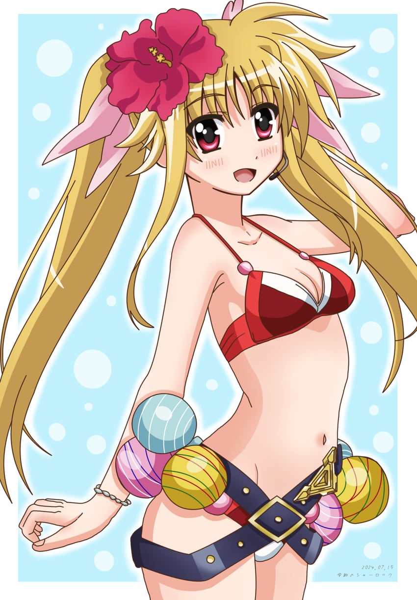 fate testarossa and bardiche (lyrical nanoha and 4 more) drawn by reiwa_no_sherlock