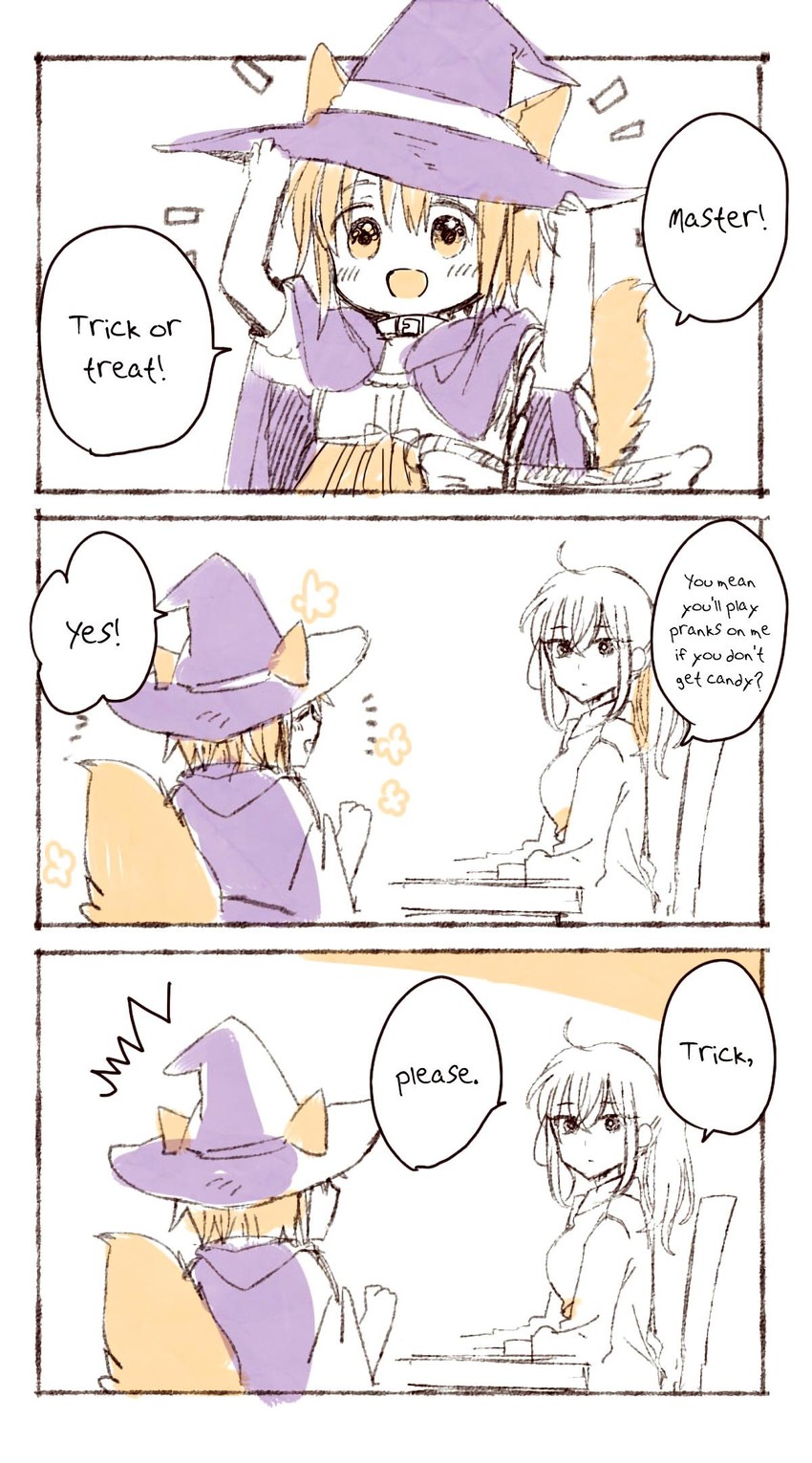 mel and goshujin-sama (goshujin-sama to kemonomimi no shoujo meru) drawn by itou_hachi