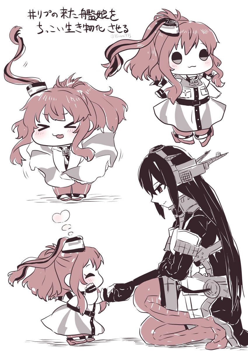 nagato, saratoga, and nagato kai ni (kantai collection) drawn by nami_nami_(belphegor-5812)