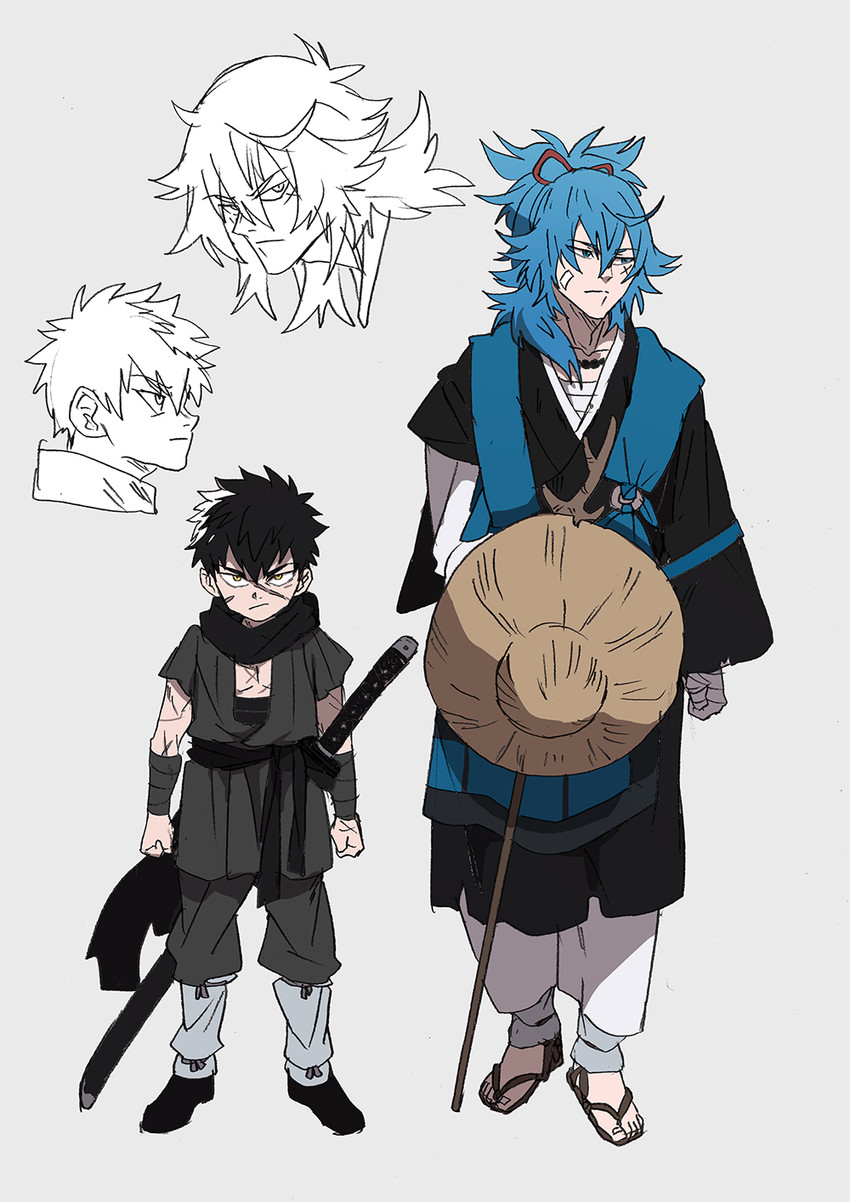 sayo samonji and doudanuki masakuni (touken ranbu) drawn by kuhe