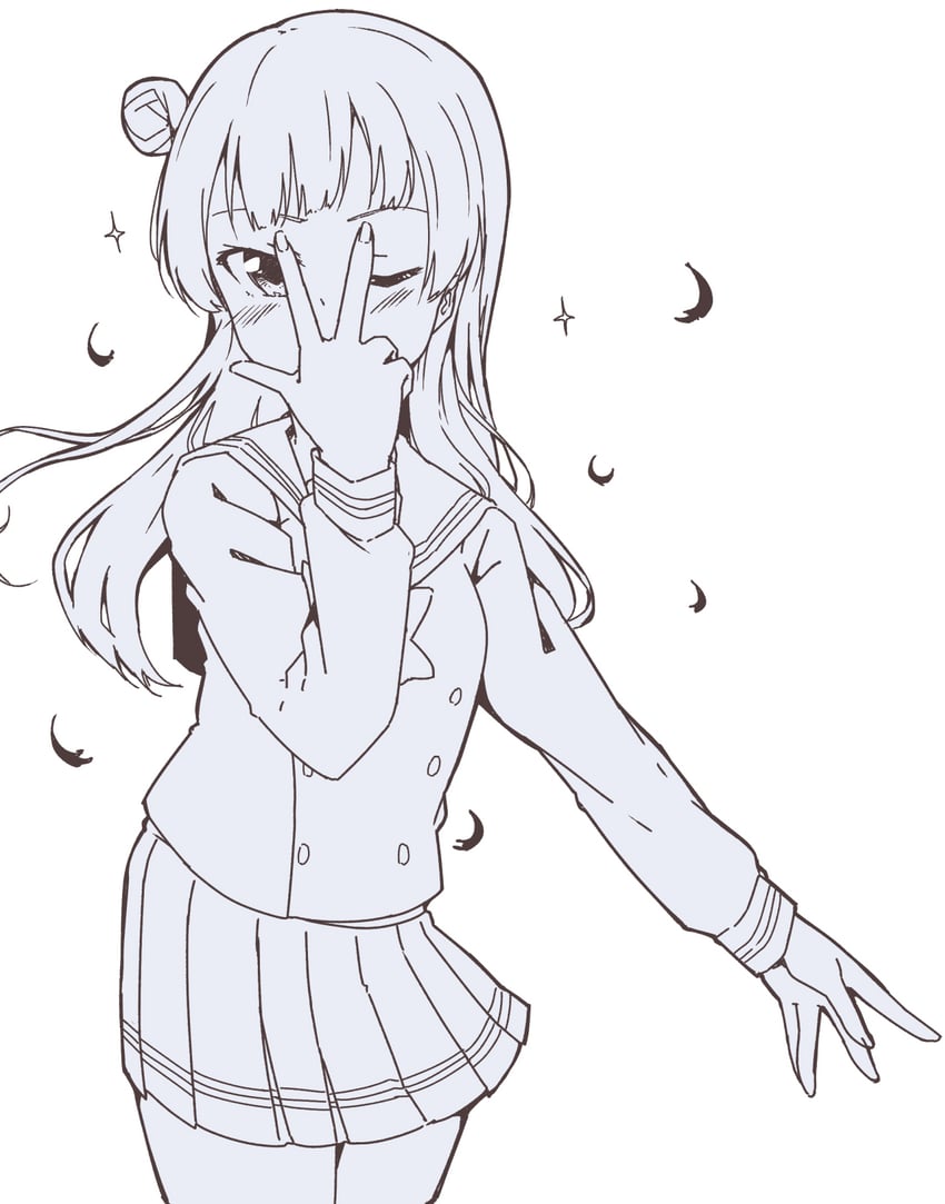 tsushima yoshiko (love live! and 1 more) drawn by liz_(piyoko_piyop)