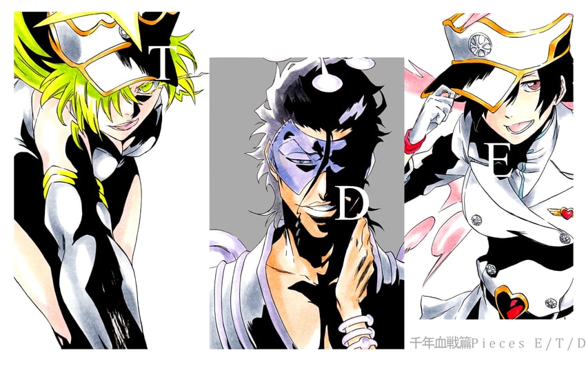bambietta basterbine, candice catnipp, and askin nakk le vaar (bleach and 1 more) drawn by ken'ichi_(ken1ro_u)