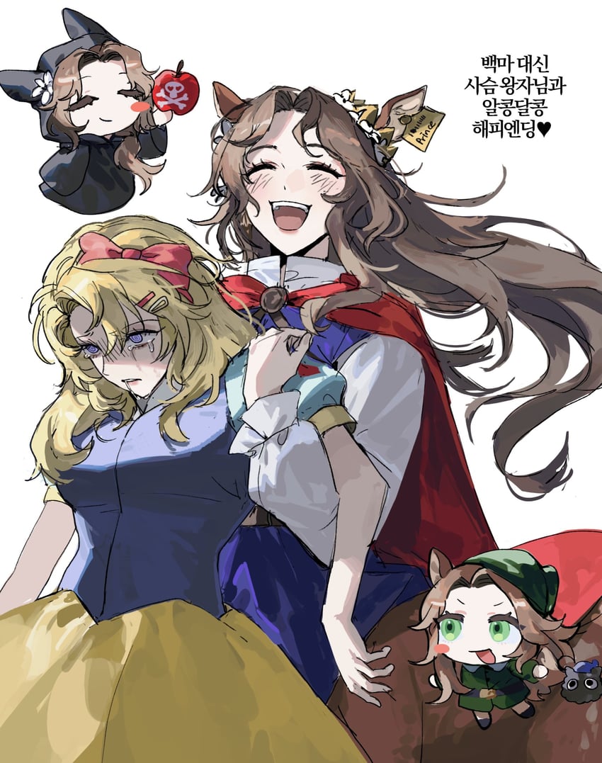 jessica, snow white, blonney, queen grimhilde, and the prince (reverse:1999 and 1 more) drawn by gyeol_124